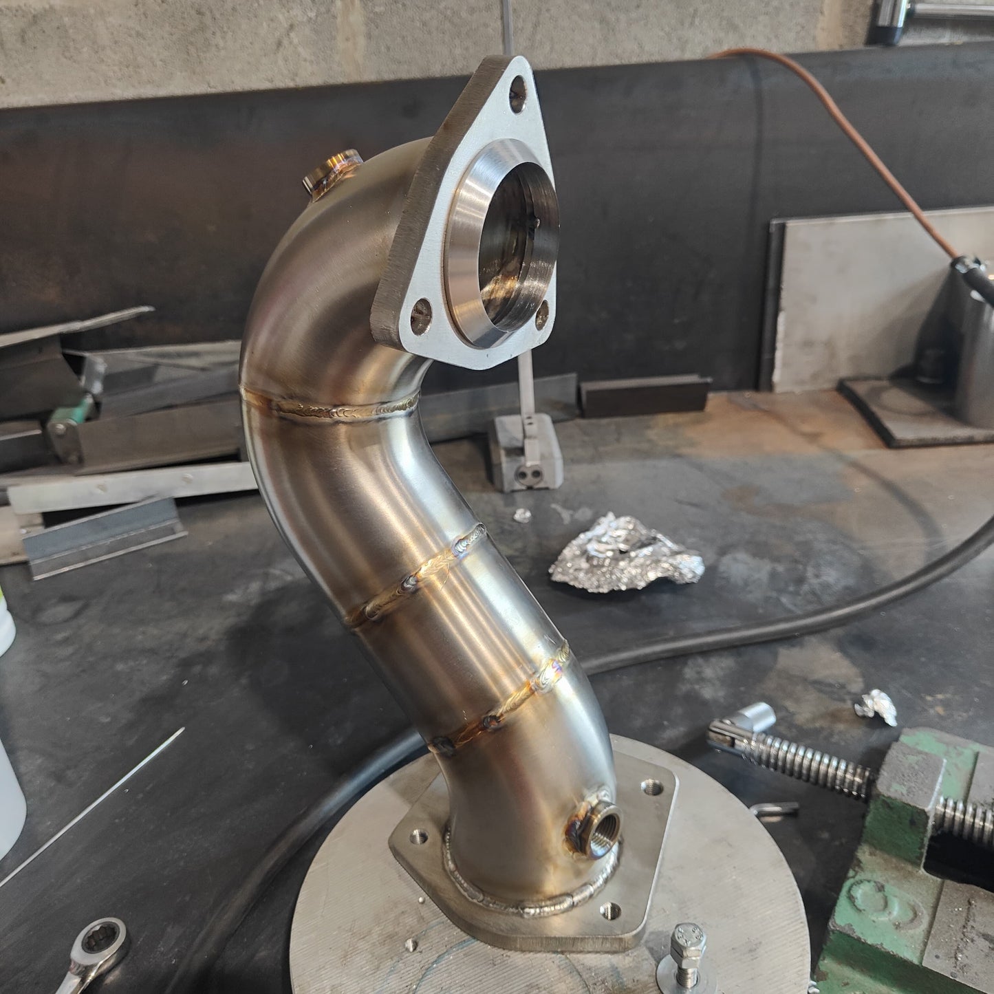 Saab 2.0T Decat Downpipe + Midpipe