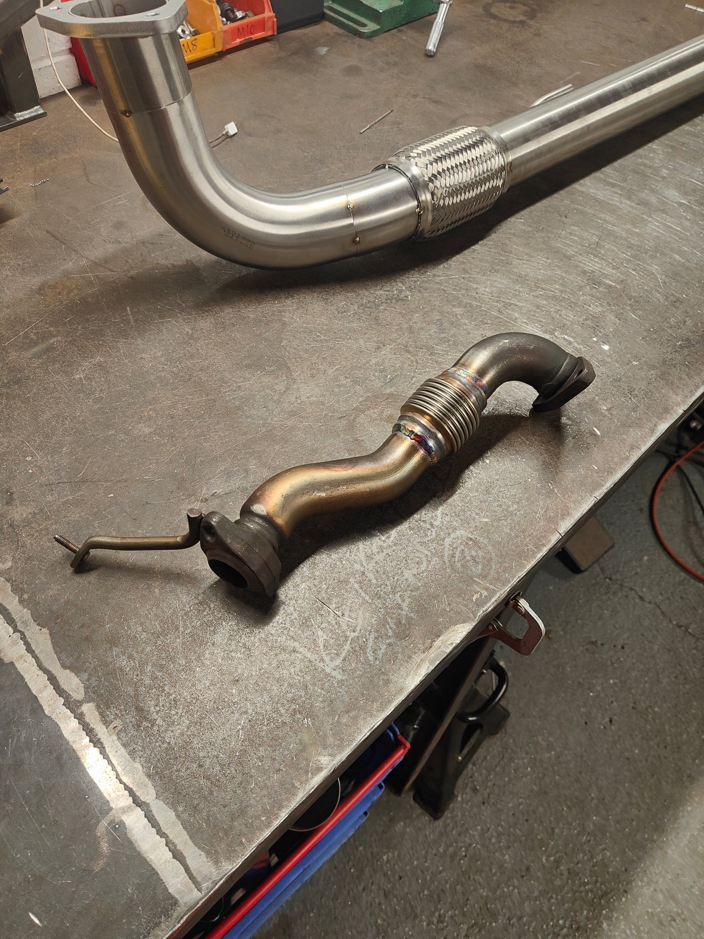 Saab/Vauxhall V6 rear manifold up-pipe refurbishment