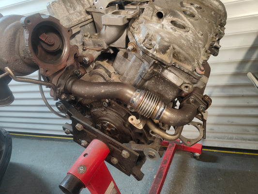 Saab/Vauxhall V6 rear manifold up-pipe refurbishment