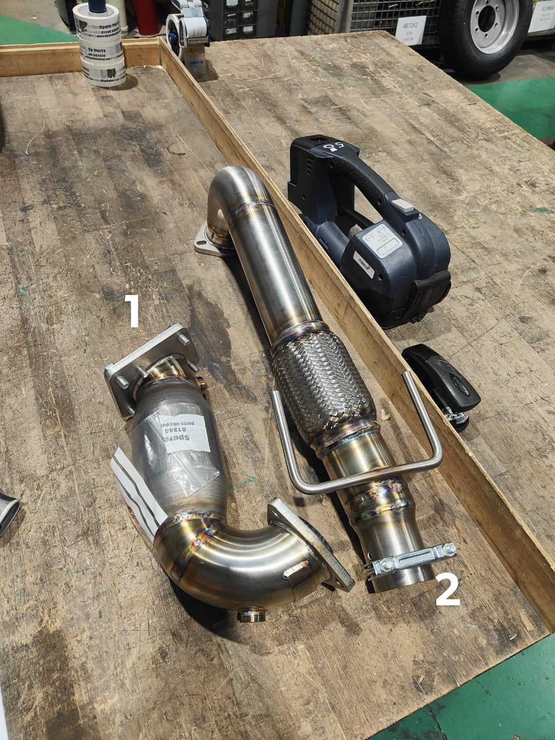 Saab 2.0T sports cat downpipe + midpipe kit